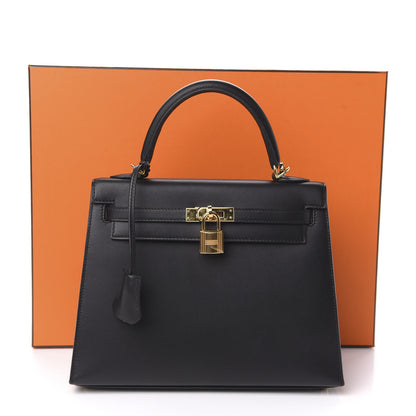 Hermes Sombrero Kelly Sellier 25 Black 36 of 36