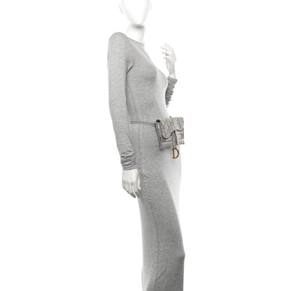 Christian Dior Oblique Saddle Belt Bag Grey 2 of 11