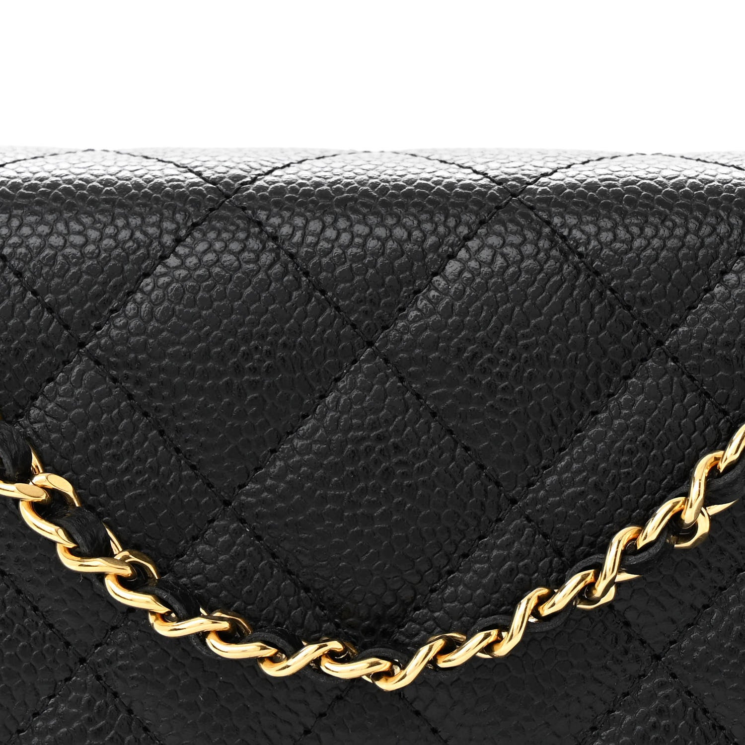 Chanel Caviar Quilted Wallet On Chain WOC Black 9 of 12
