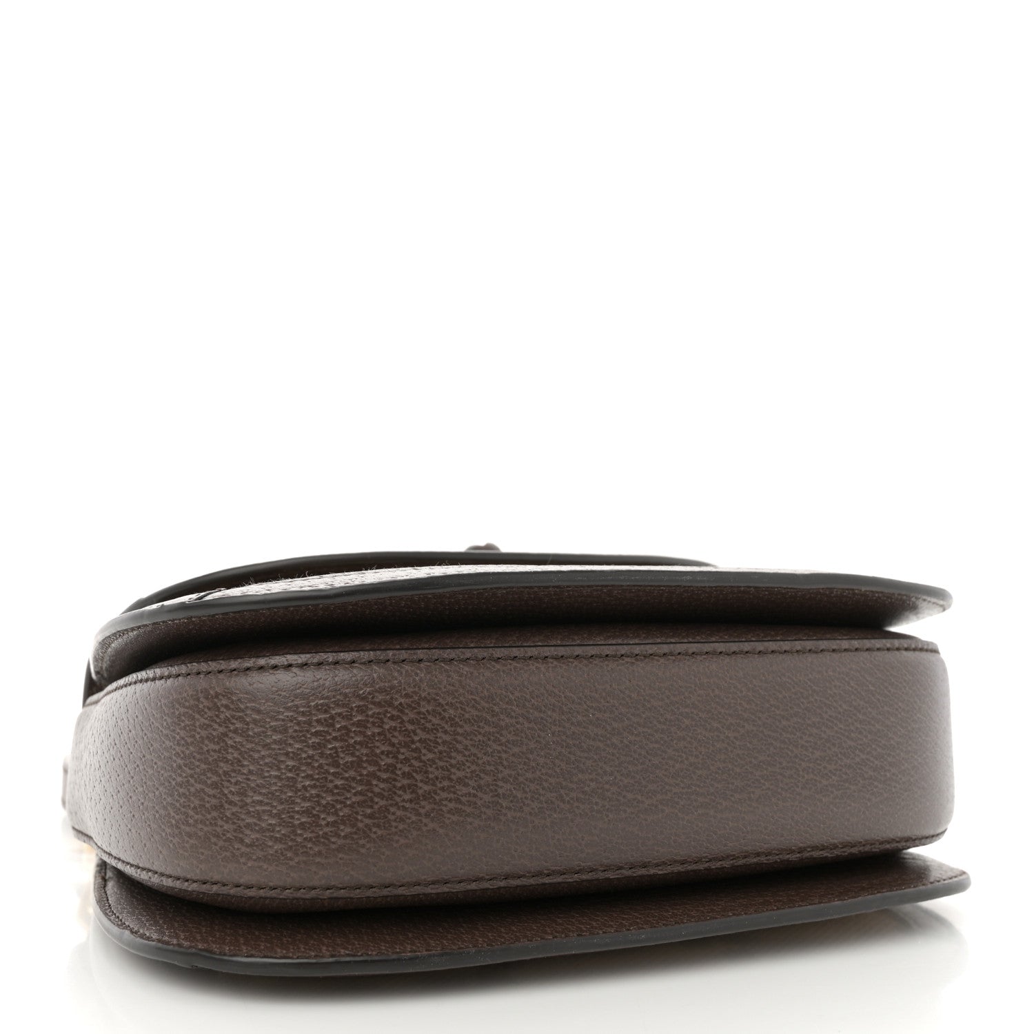 Gucci Monogram Jumbo GG Textured Dollar Calfskin Web Small Bamboo 1947 Top Handle Bag Camel Ebony New Acero 5 of 12