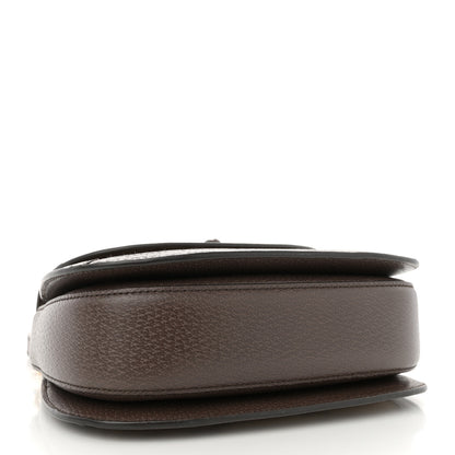 Gucci Monogram Jumbo GG Textured Dollar Calfskin Web Small Bamboo 1947 Top Handle Bag Camel Ebony New Acero 5 of 12