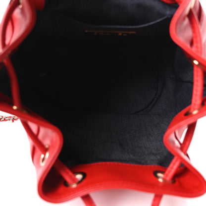 Chanel Lambskin CC Mania Backpack Red 4 of 9