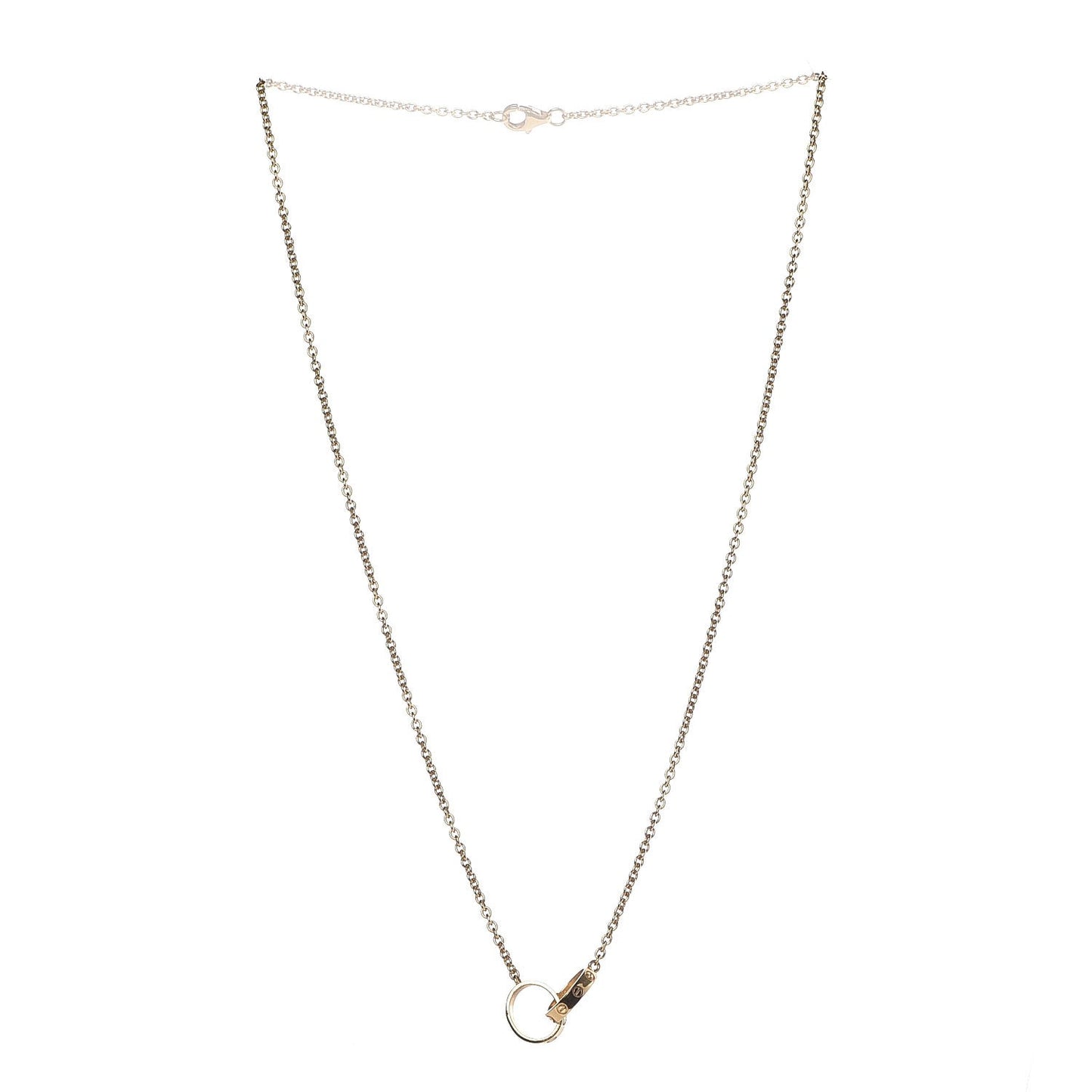 18K Yellow Gold Interlocking LOVE Necklace