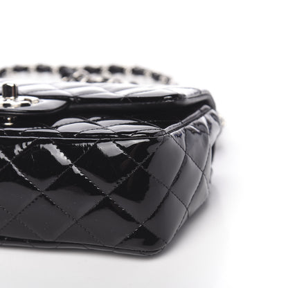 Chanel Patent Calfskin Quilted Mini Rectangular Flap Black 10 of 10