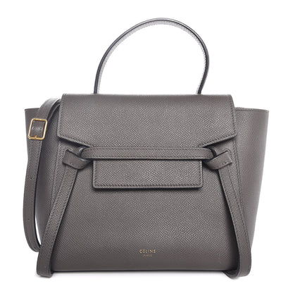 Celine Grained Calfskin Nano Belt Bag Grey 1 of 7