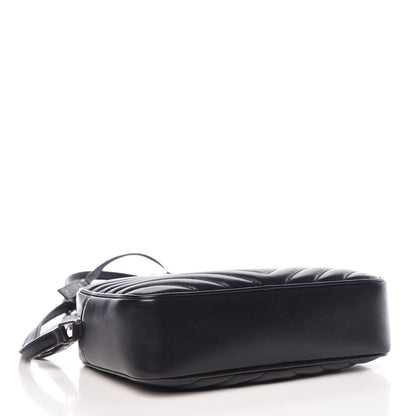 Saint Laurent Calfskin Matelasse Monogram Lou Camera Bag Black 4 of 9