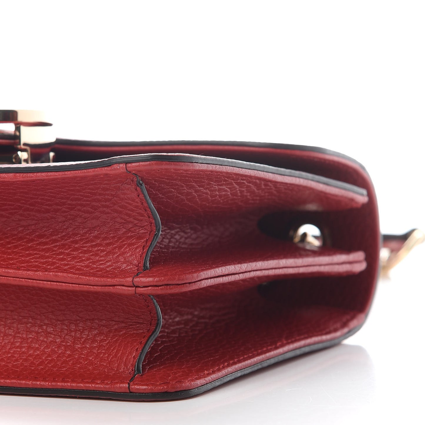 Dollar Calfskin Small Interlocking G Shoulder Bag Red