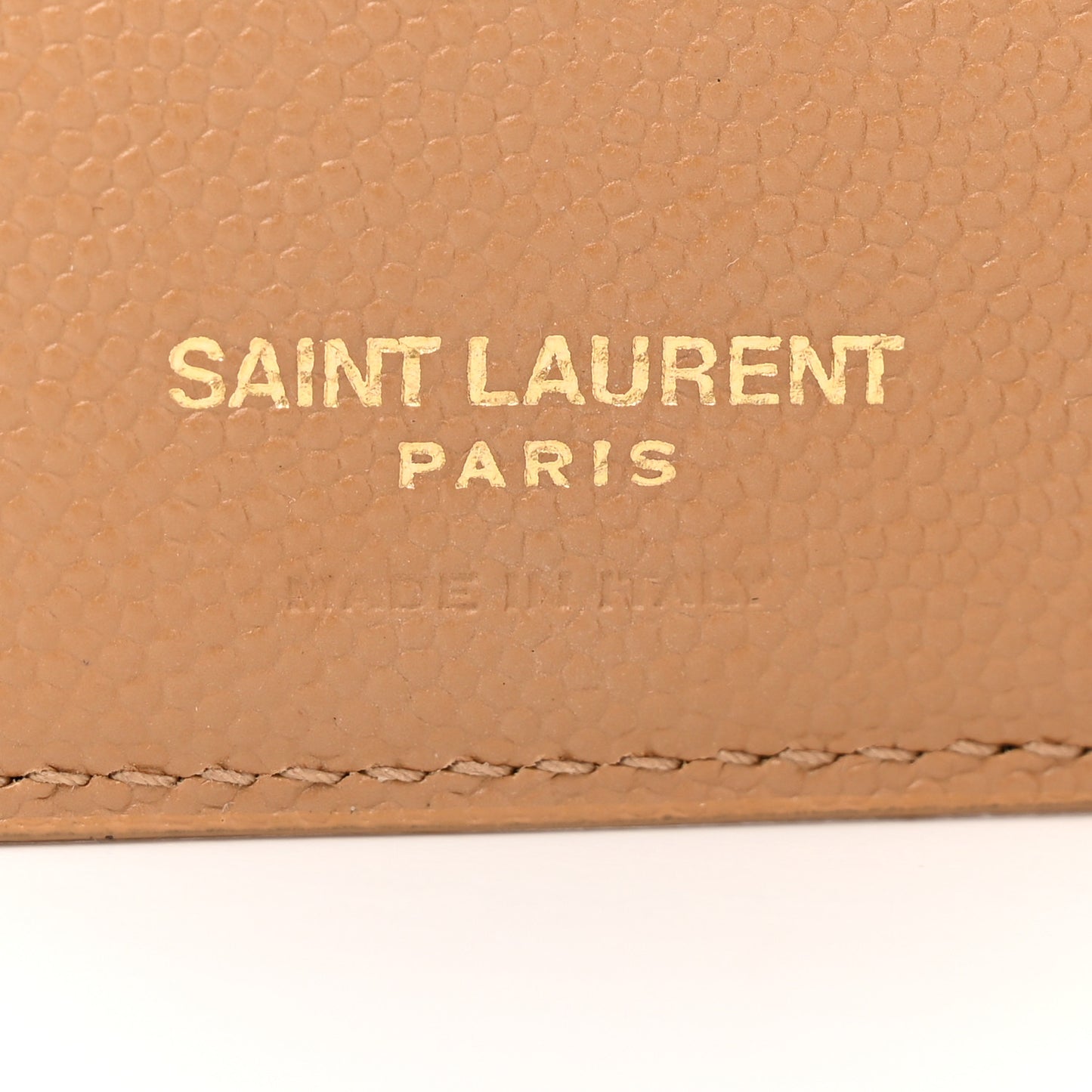 Grain De Poudre Matelasse Chevron Monogram Zipped Two-Part Wallet Natural Dark