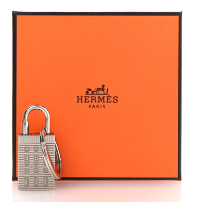 Hermes Palladium Faubourg Surprise Cadena Lock Key Ring 5 of 5