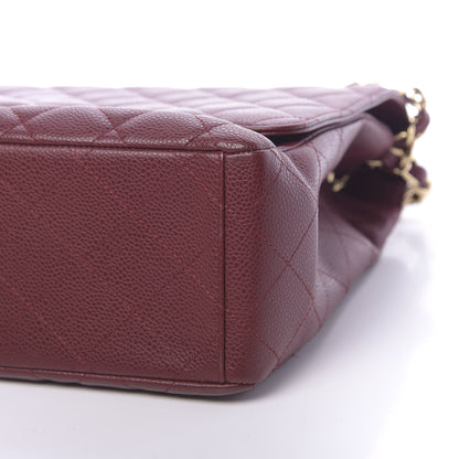 Chanel Caviar Quilted Maxi Single Flap Red 9 of 10