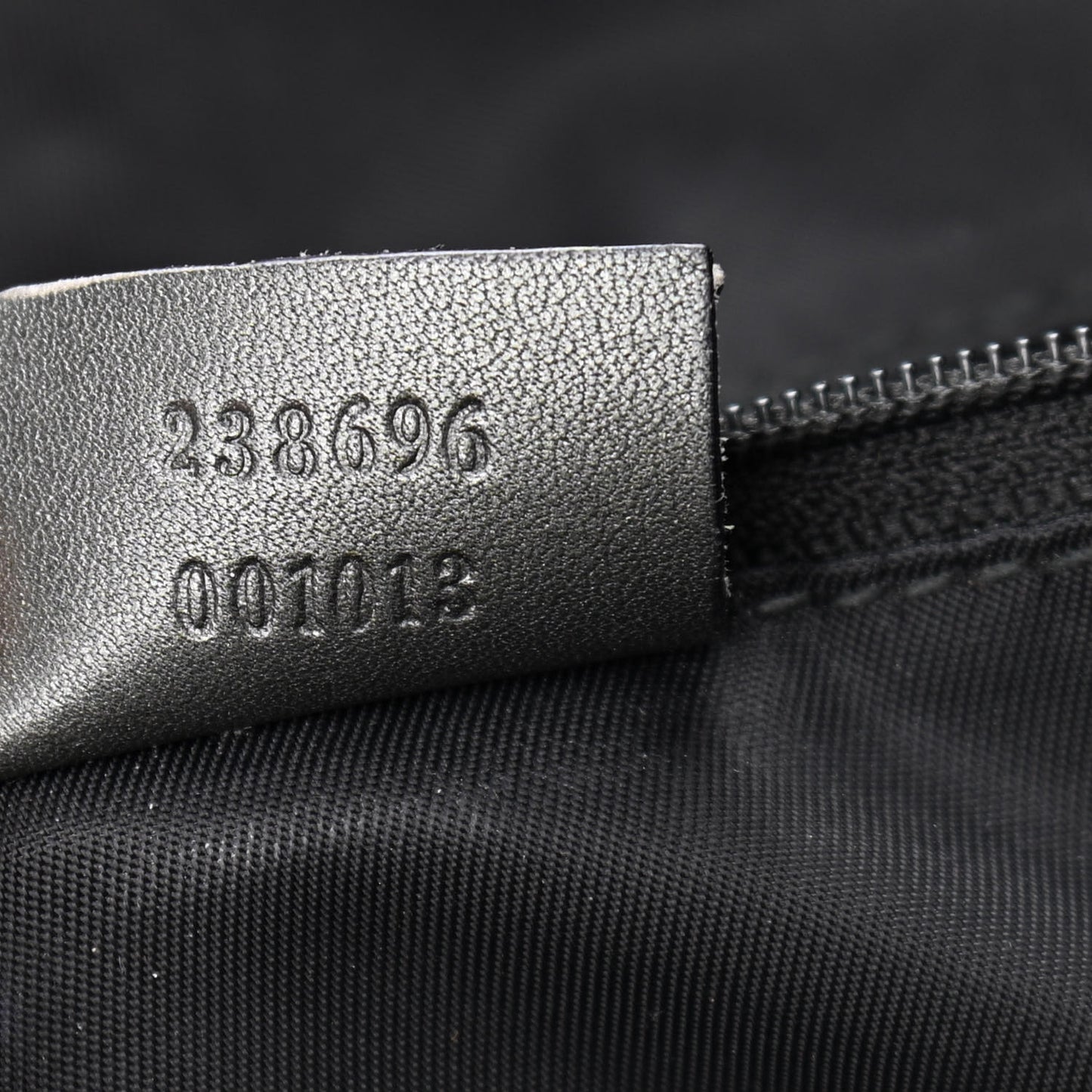 Metallic Guccissima Large Tote Dark Grey