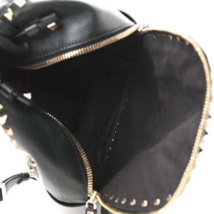 Valentino Garavani Calfskin Medium Rockstud All Over Backpack Black 5 of 9