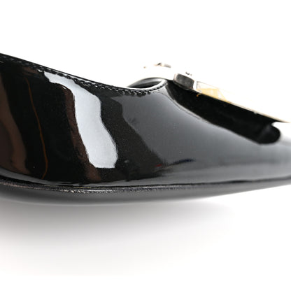 Prada Vernice Metal Pumps 37 Black 10 of 12