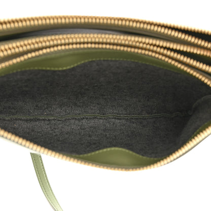 Celine Lambskin Small Trio Crossbody Bag Sage 5 of 11
