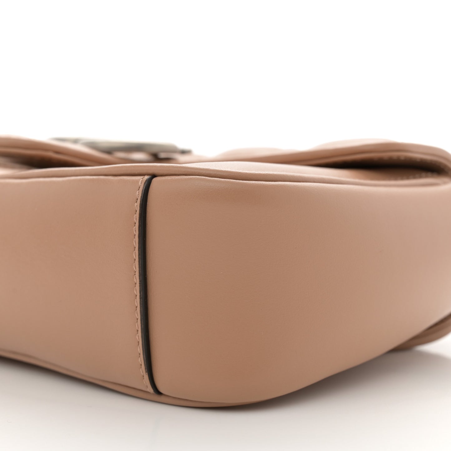 Calfskin Matelasse Aria Mini GG Marmont Shoulder Bag Camelia