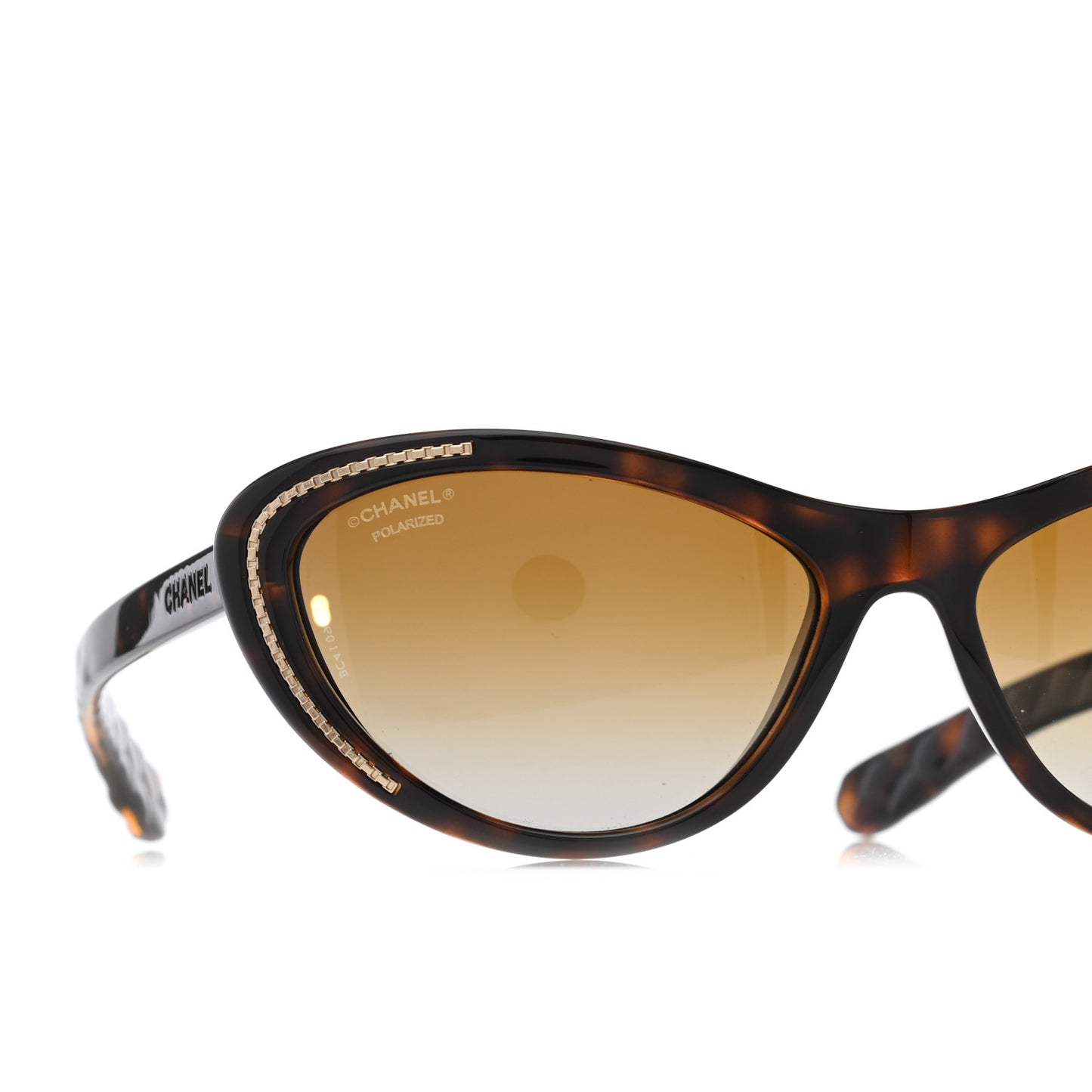 Cat Eye Chain Sunglasses 6039 Tortoise