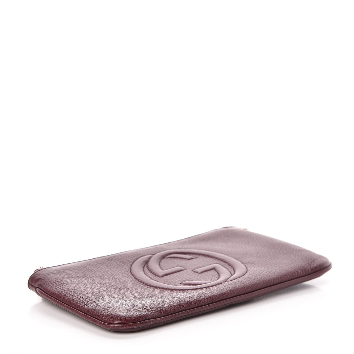 Gucci Pebbled Calfskin Soho Wristlet Scarlatto 4 of 7