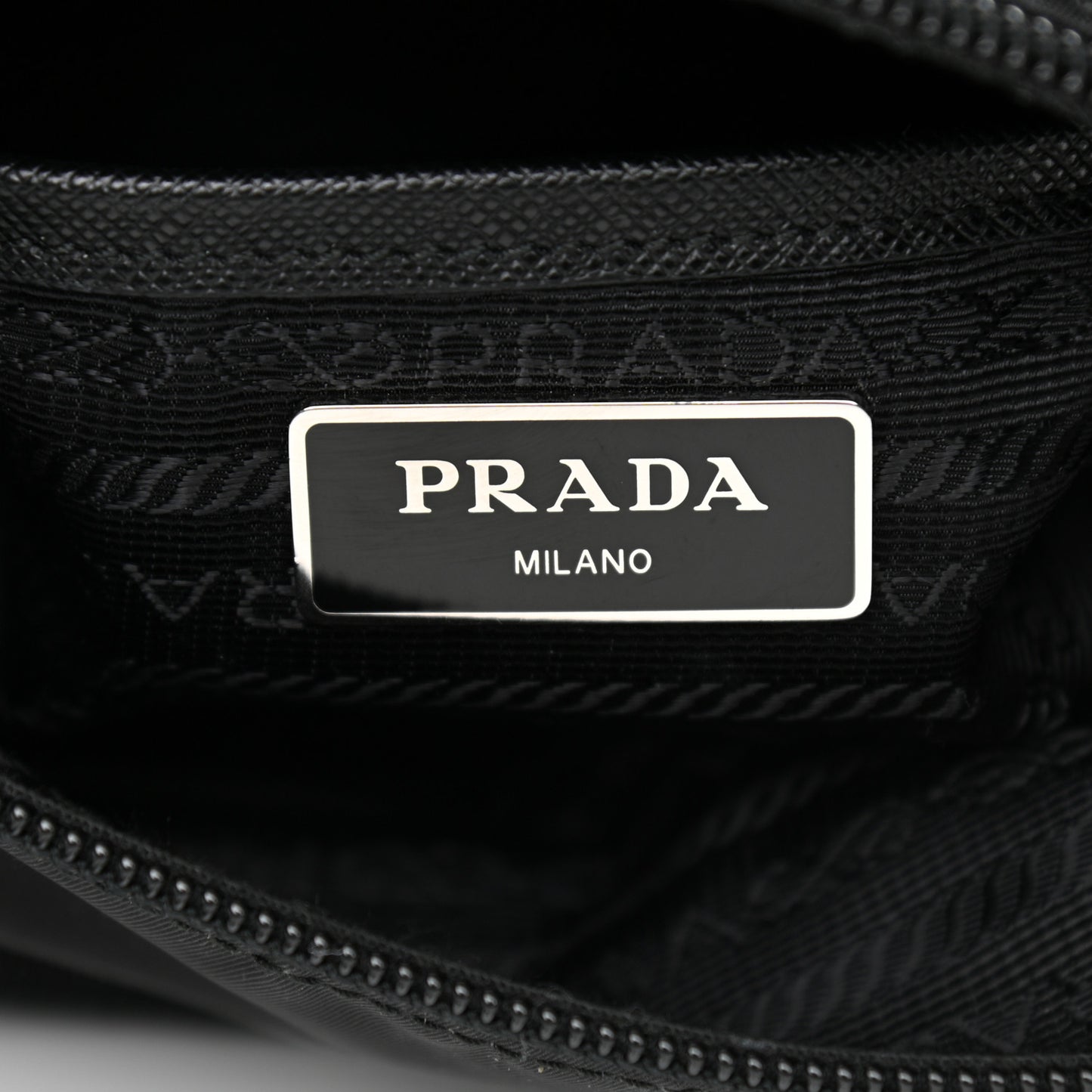Nylon New Vela Studded Messenger Bag Black