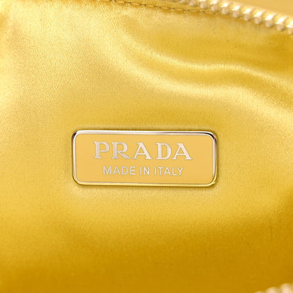 Prada Satin Crystal Triangle Pouch Ananas 6 of 11