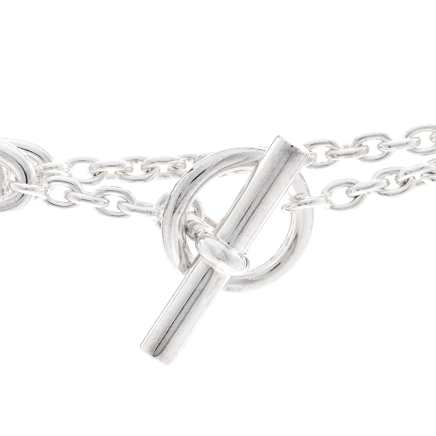 Hermes Sterling Silver Farandole Necklace 120 4 of 5
