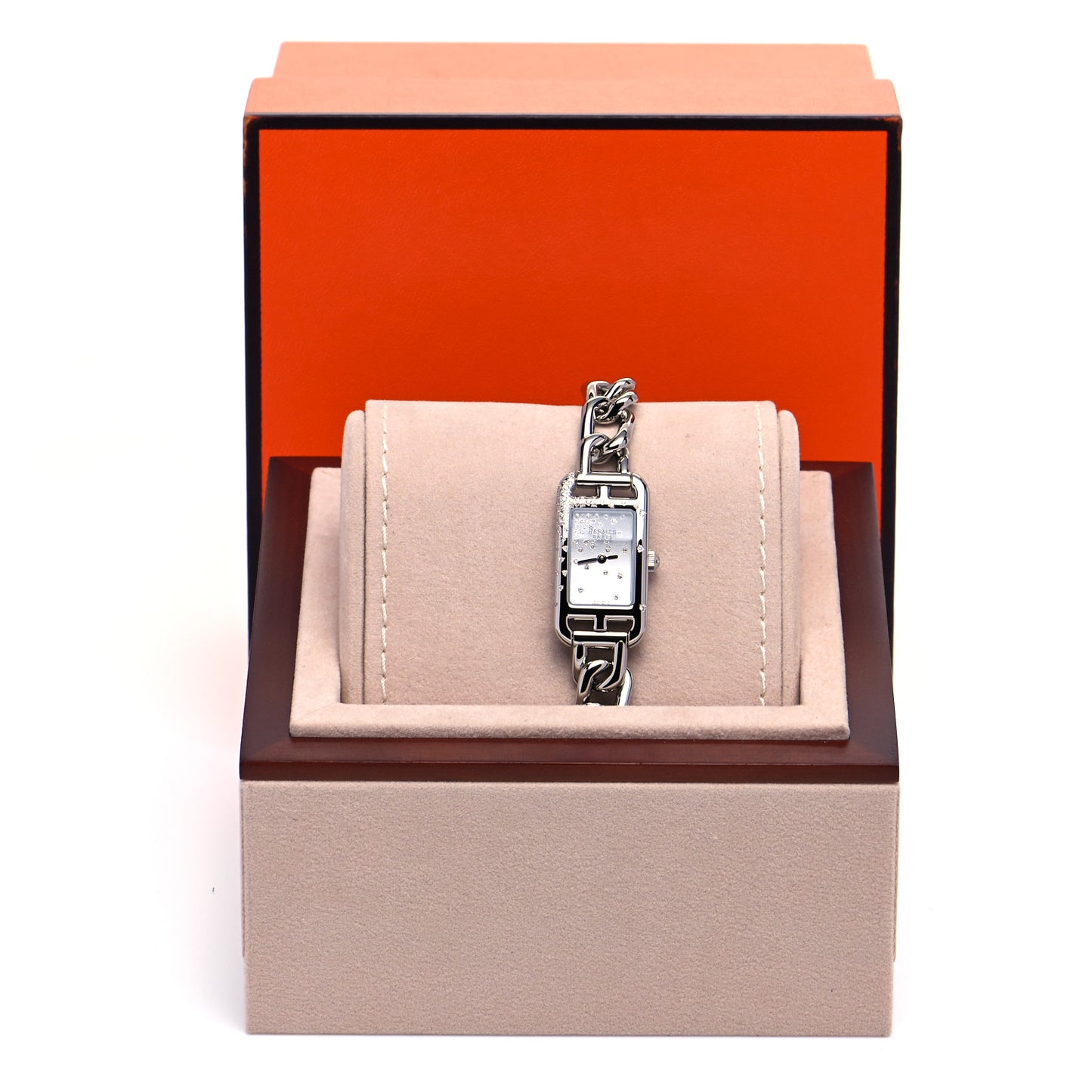 Stainless Steel Diamond 17mm Nantucket Jete De Diamants Quartz Watch