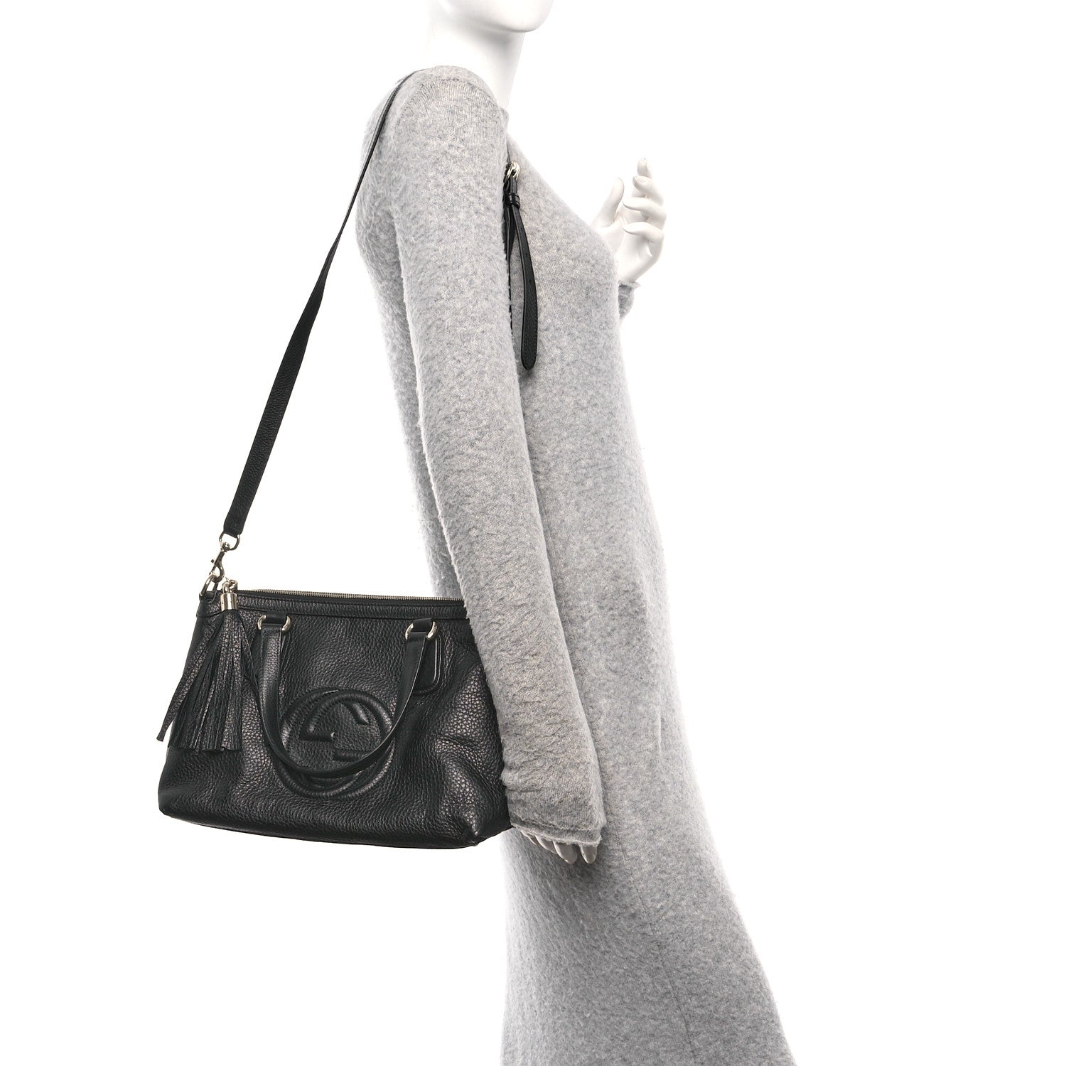 Gucci Cellarius Calfskin Small Soho Top Handle Satchel Black 2 of 10