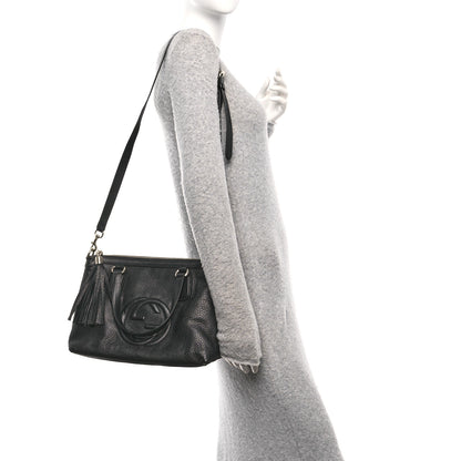 Gucci Cellarius Calfskin Small Soho Top Handle Satchel Black 2 of 10