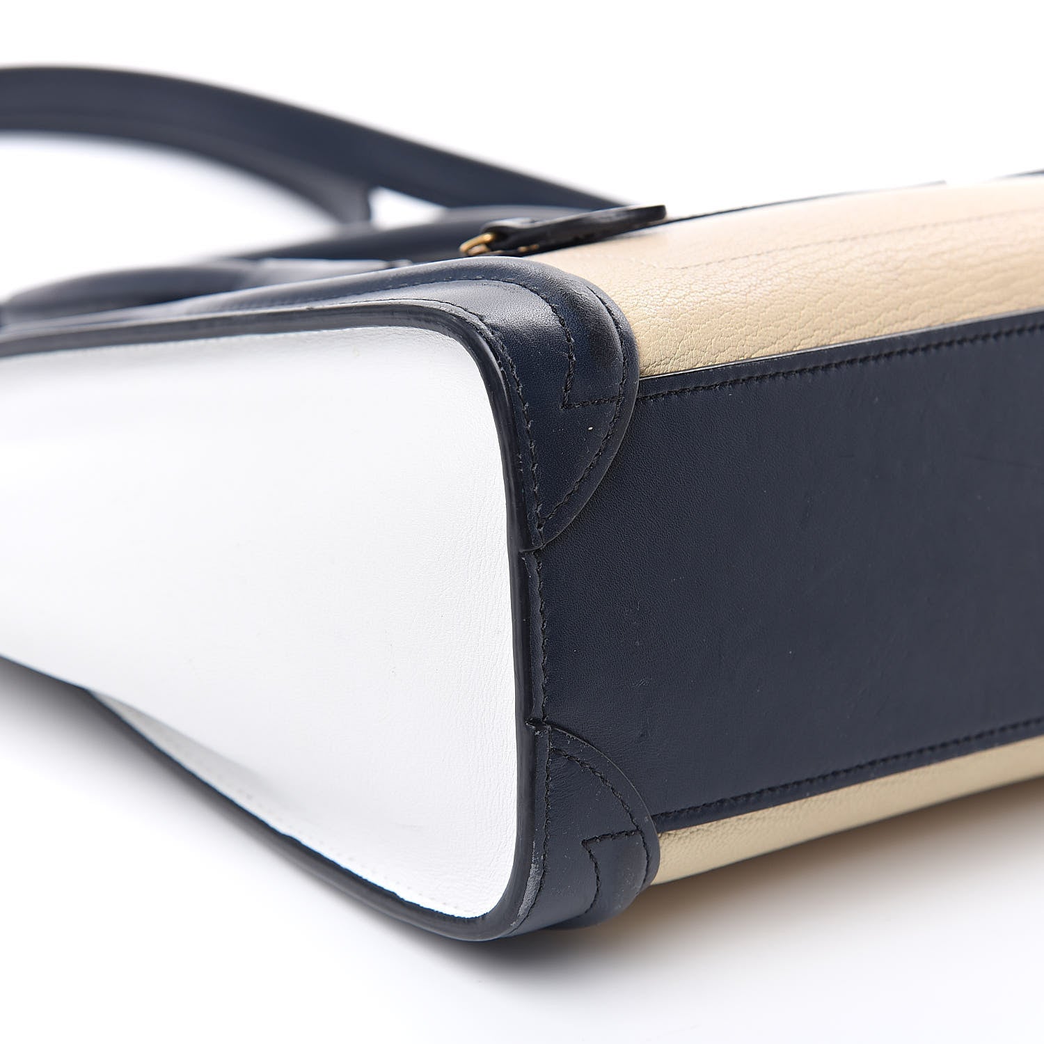 Celine Drummed Calfskin Nano Tri-Color Luggage Firefly 7 of 18