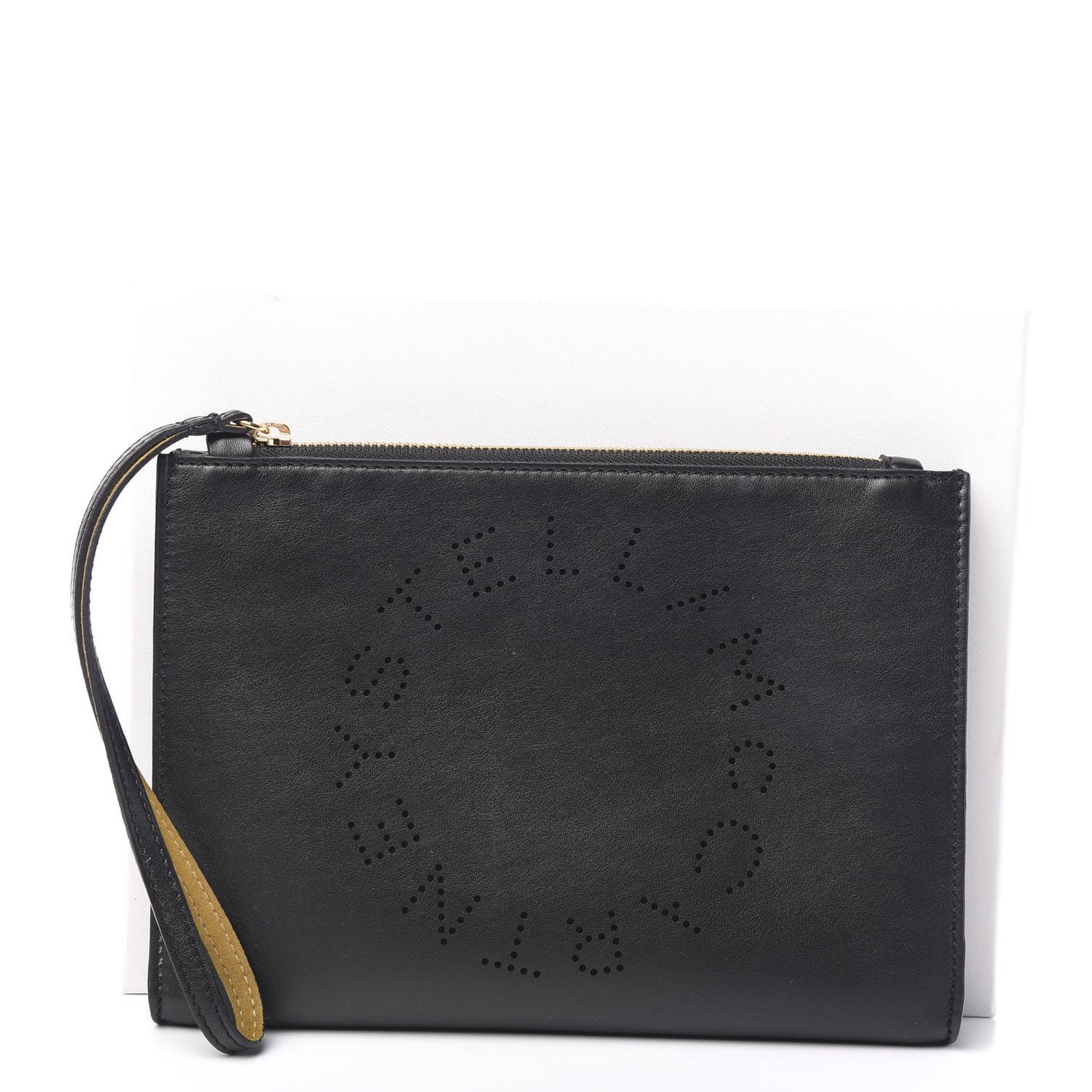 Alter Nappa Perforated Logo Pouch Black