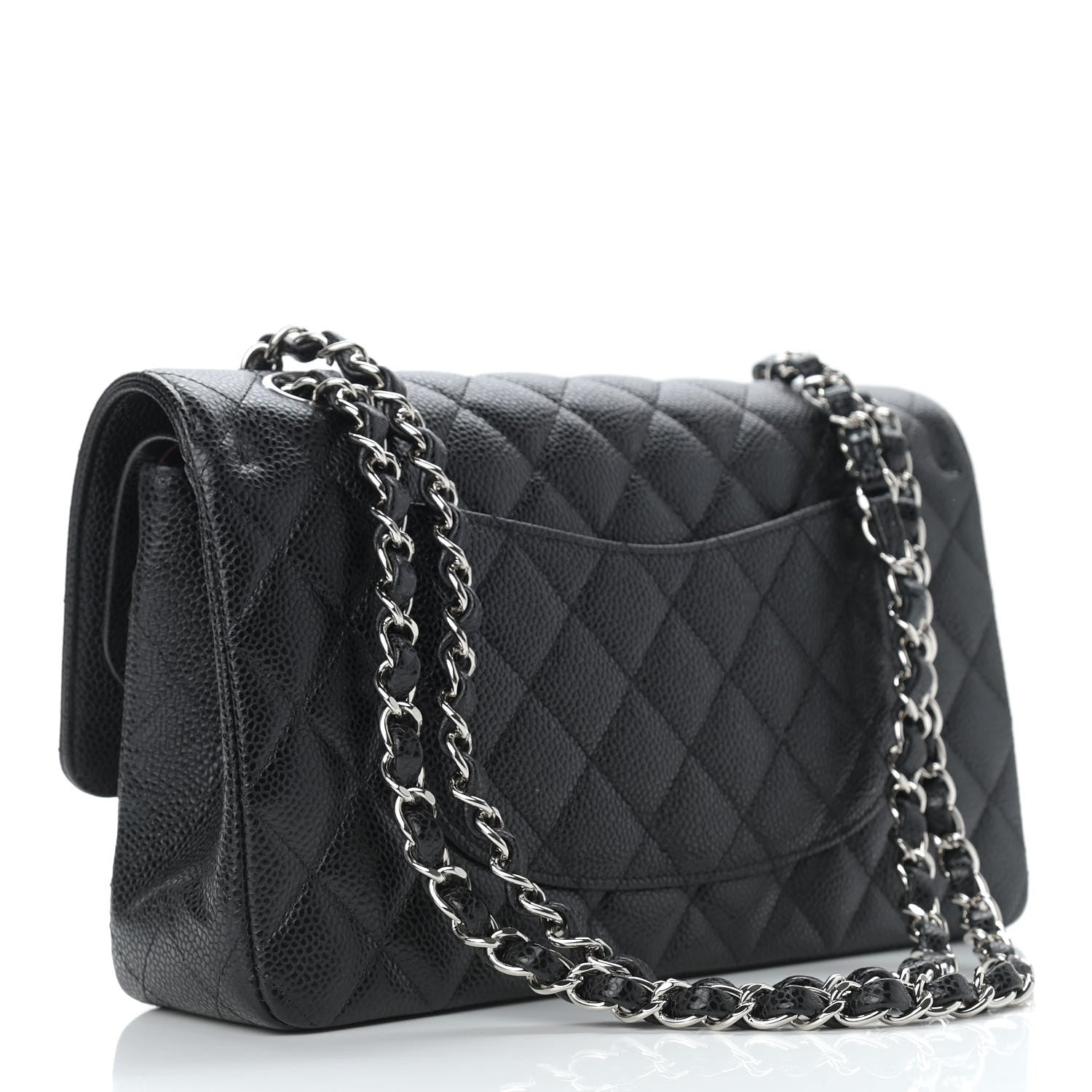 Chanel Caviar Quilted Medium Double Flap Black 2 of 8