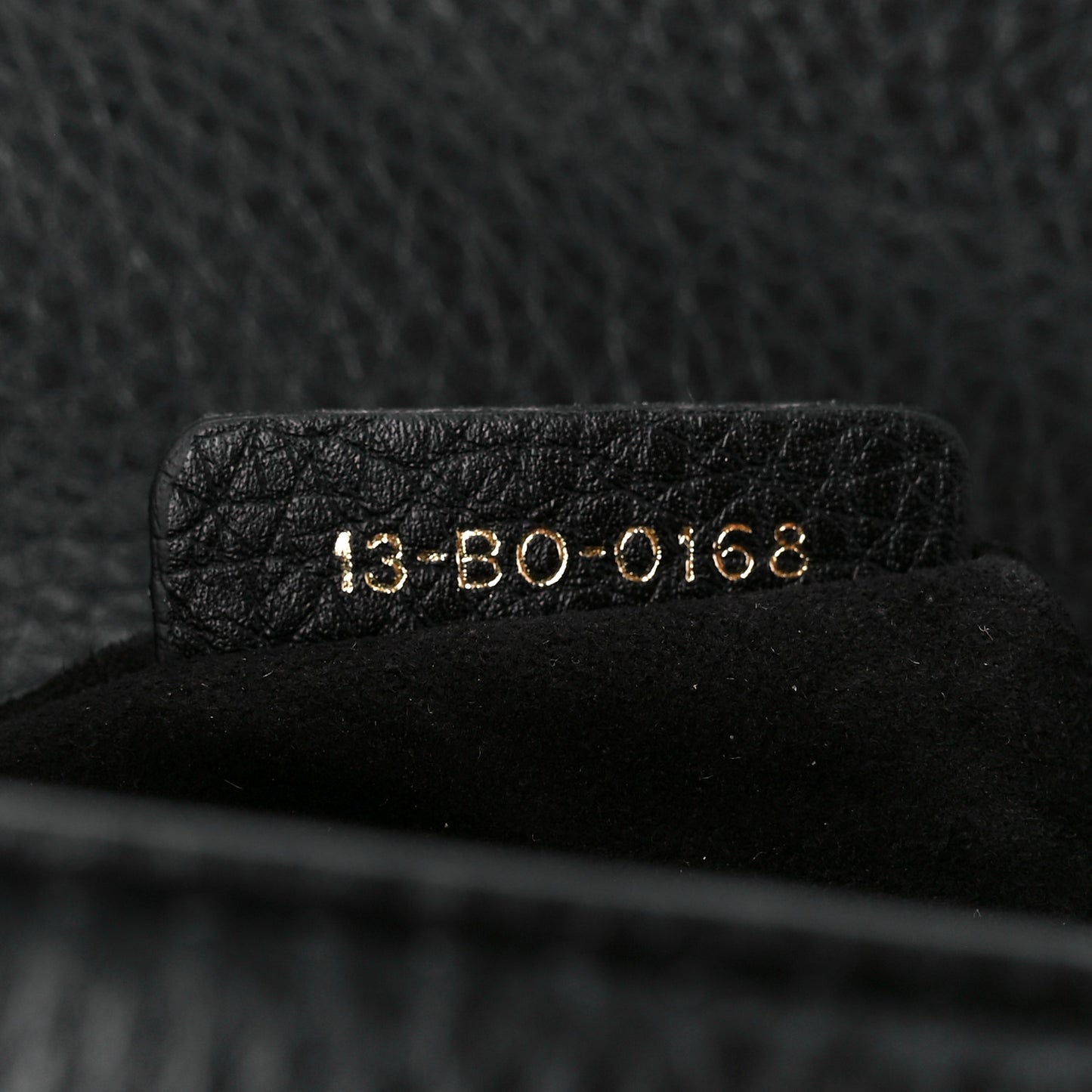 Grained Calfskin Small Diorama Flap Bag Black