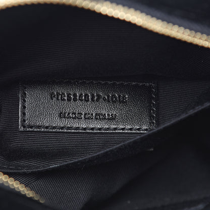 Saint Laurent Velour Matelasse Monogram Lou Belt Bag Black 6 of 8