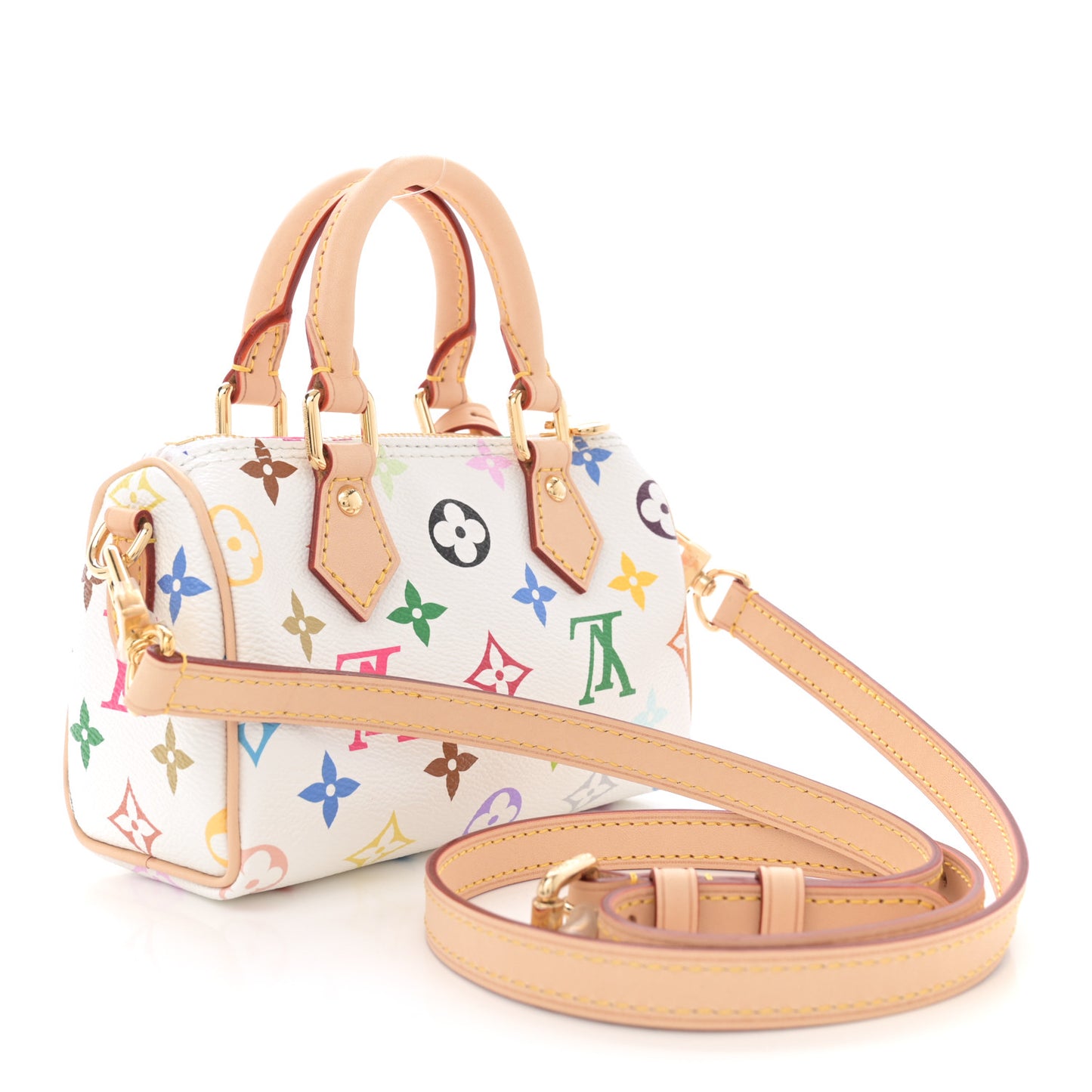 LV X TM Monogram Multicolor Nano Speedy White