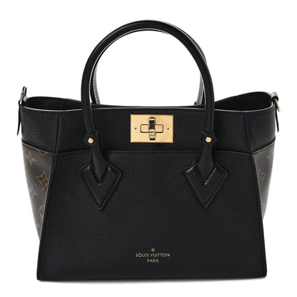 Louis Vuitton Calfskin Monogram On My Side PM Black 1 of 9
