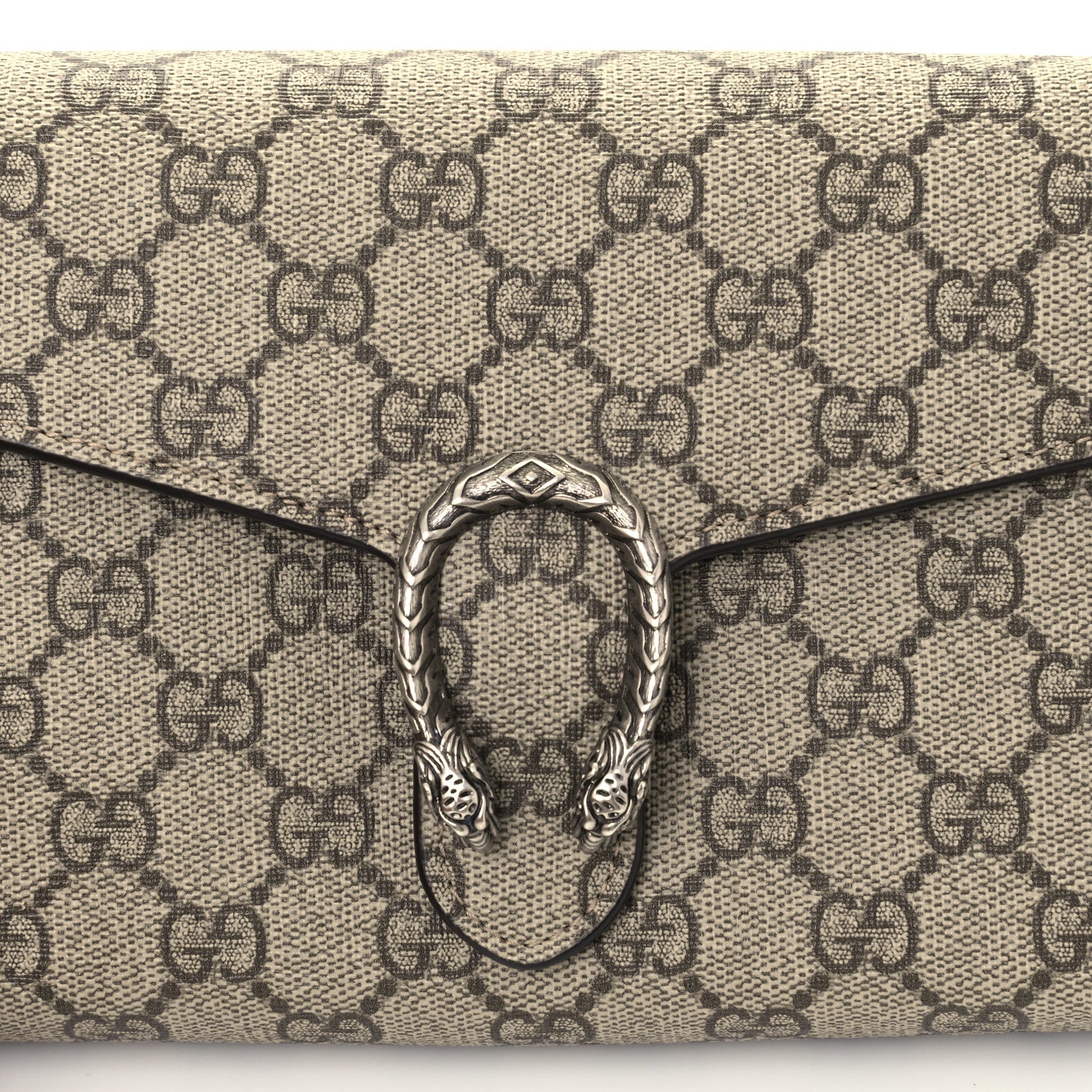 Gucci GG Supreme Monogram Mini Dionysus Chain Wallet Beige Taupe 8 of 11