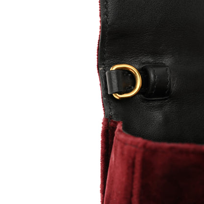 Prada Velvet City Calfskin Cahier Belt Bag Ribes Black 12 of 12