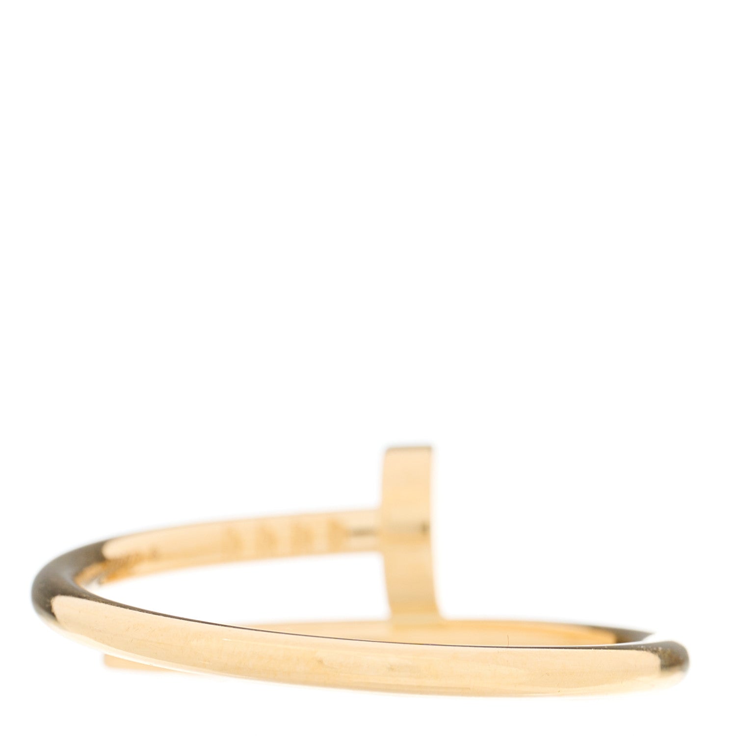 Cartier 18K Yellow Gold Small Juste Un Clou Ring 57 8 3 of 4