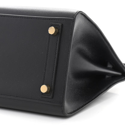 Hermes Madame Calfskin Birkin Sellier 25 Black 10 of 11