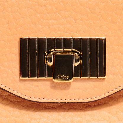 Chloe Grained Calfskin Sally Flap Bag Peach Pink 8 of 9
