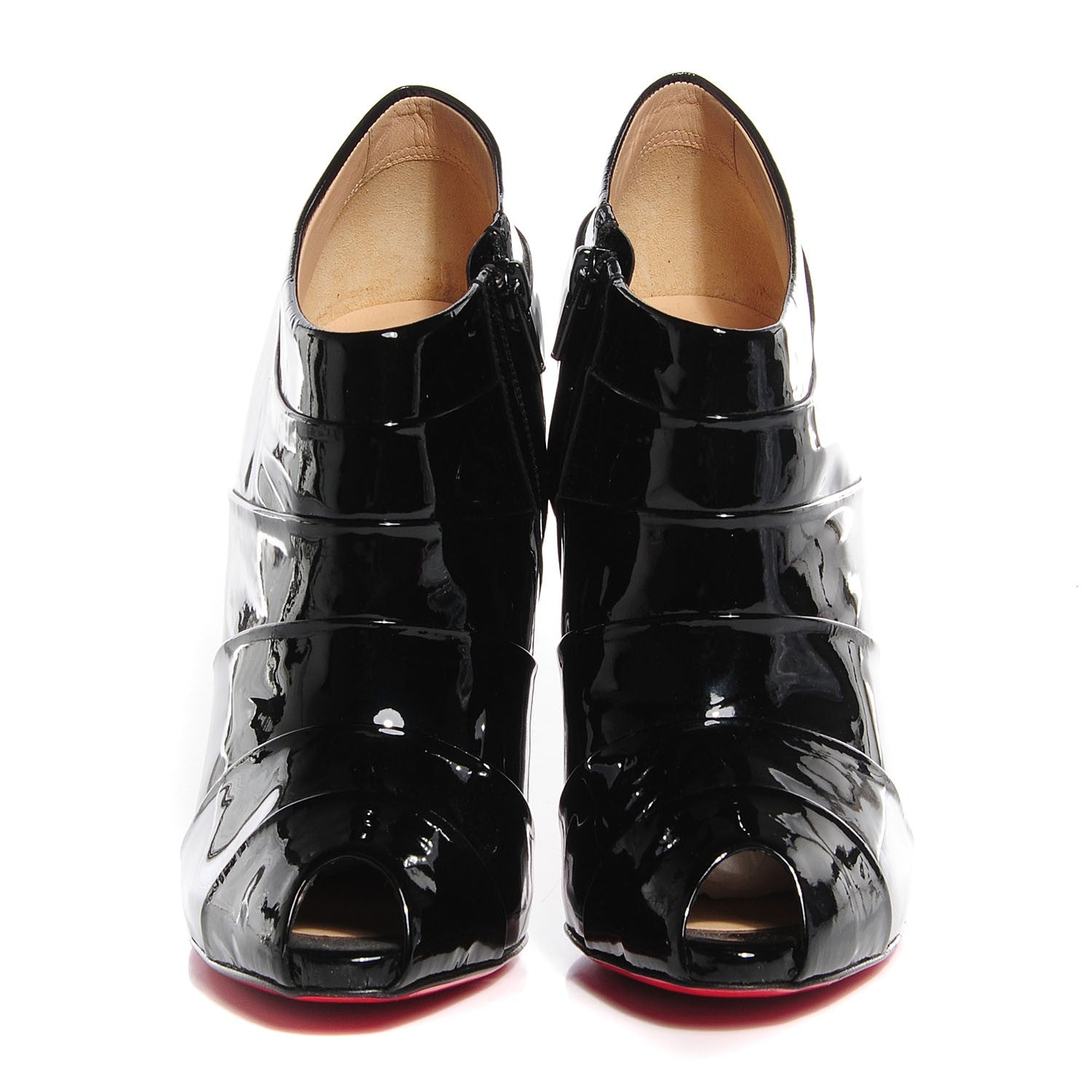 Christian Louboutin Patent Robot 120 Ankle Boots 41 Black 2 of 6