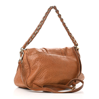 Fendi Crinkled Lambskin Mia Shoulder Flap Camel 2 of 22