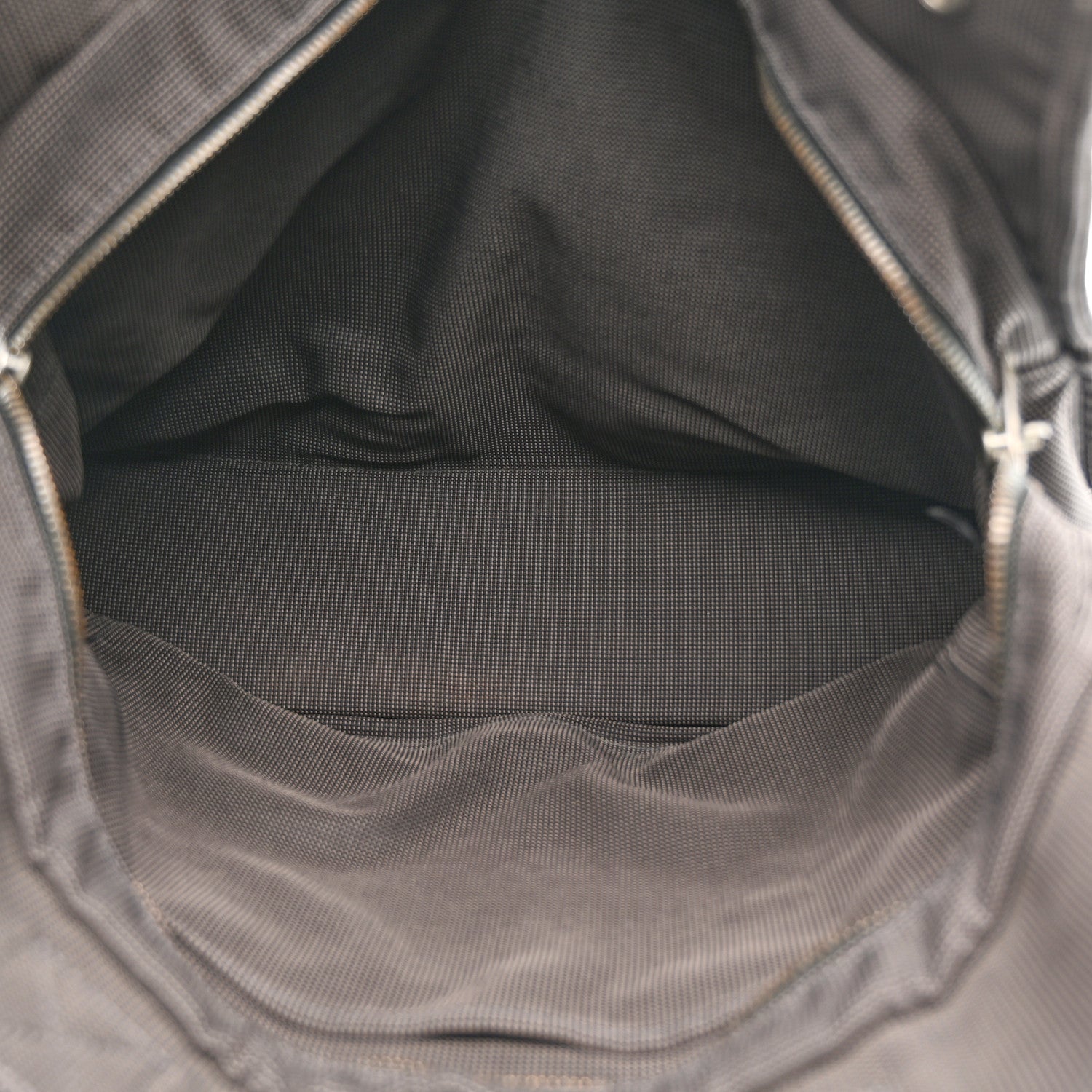 Hermes Canvas Herline MM Tote Grey 5 of 12