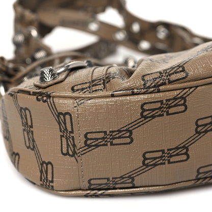 Balenciaga Coated Canvas BB Monogram Le Cagole Shoulder Bag XS Beige Brown 10 of 11