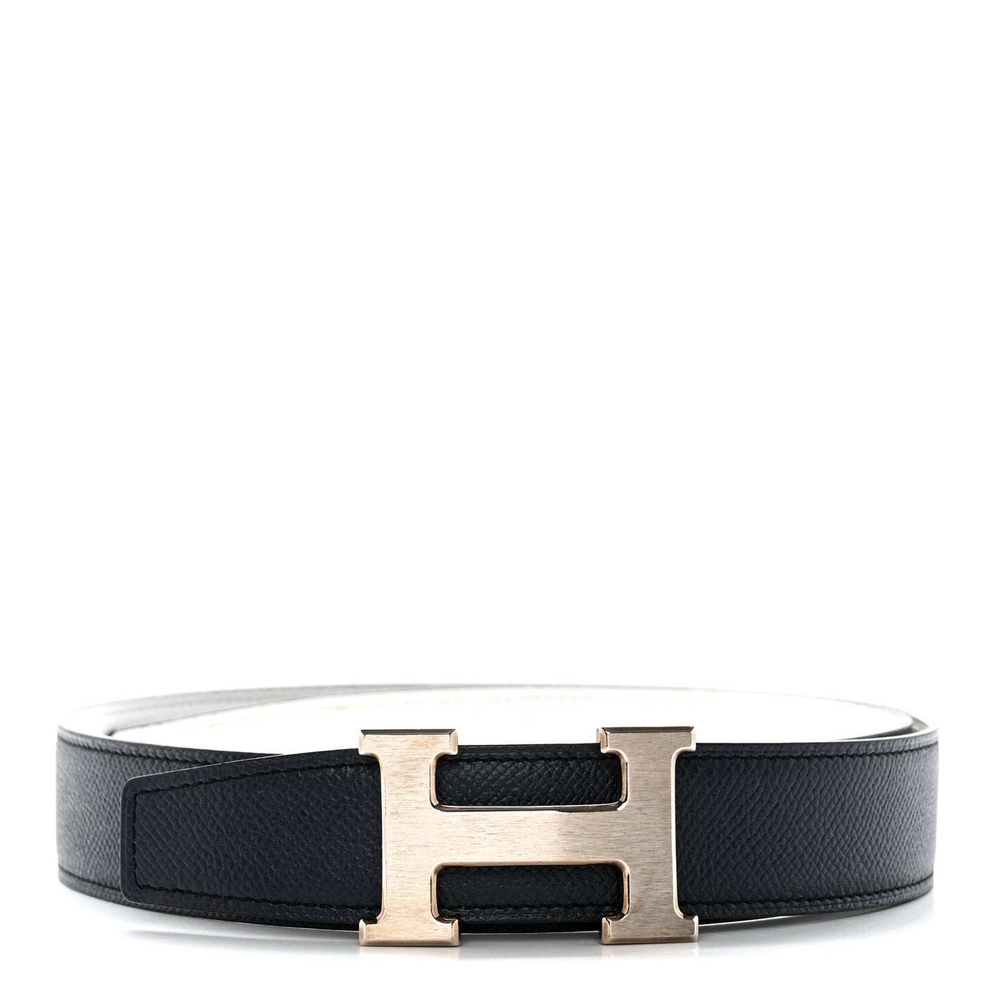 Epsom 32mm H Belt 80 32 Bleu Indigo White