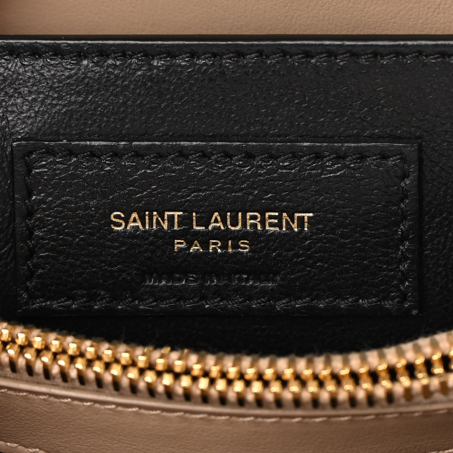 Saint Laurent Calfskin Y Quilted Monogram Small Loulou Chain Satchel Dark Beige 6 of 17