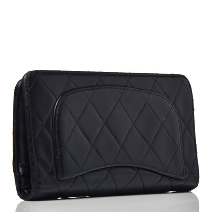 Chanel Lambskin Quilted Yen Wallet Black 3 of 8