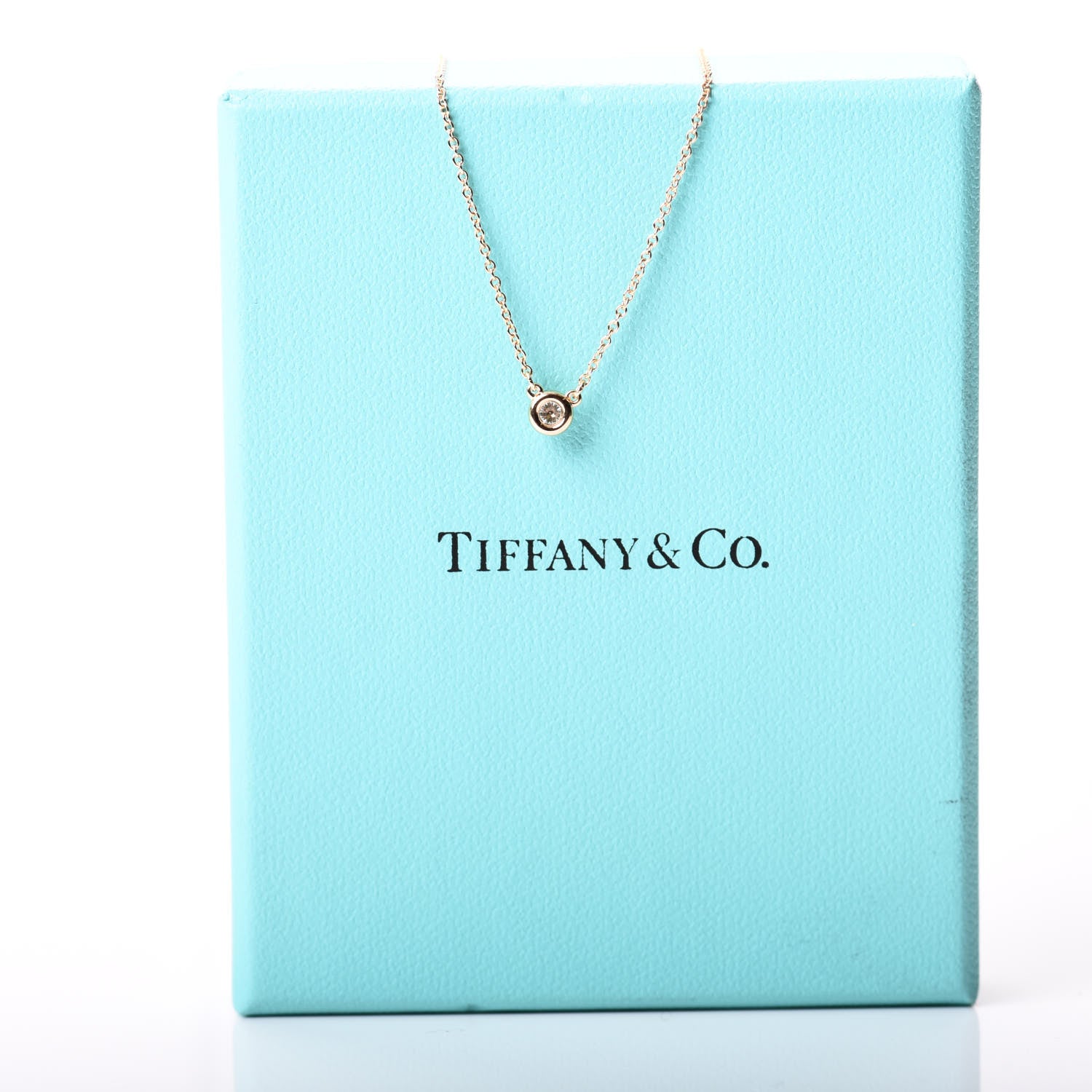 Tiffany 18K Rose Gold Diamond .07ct Elsa Peretti Diamonds by the Yard Pendant Necklace 6 of 6
