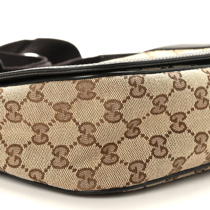 Gucci Monogram Flap Messenger Bag Beige Dark Brown 8 of 9