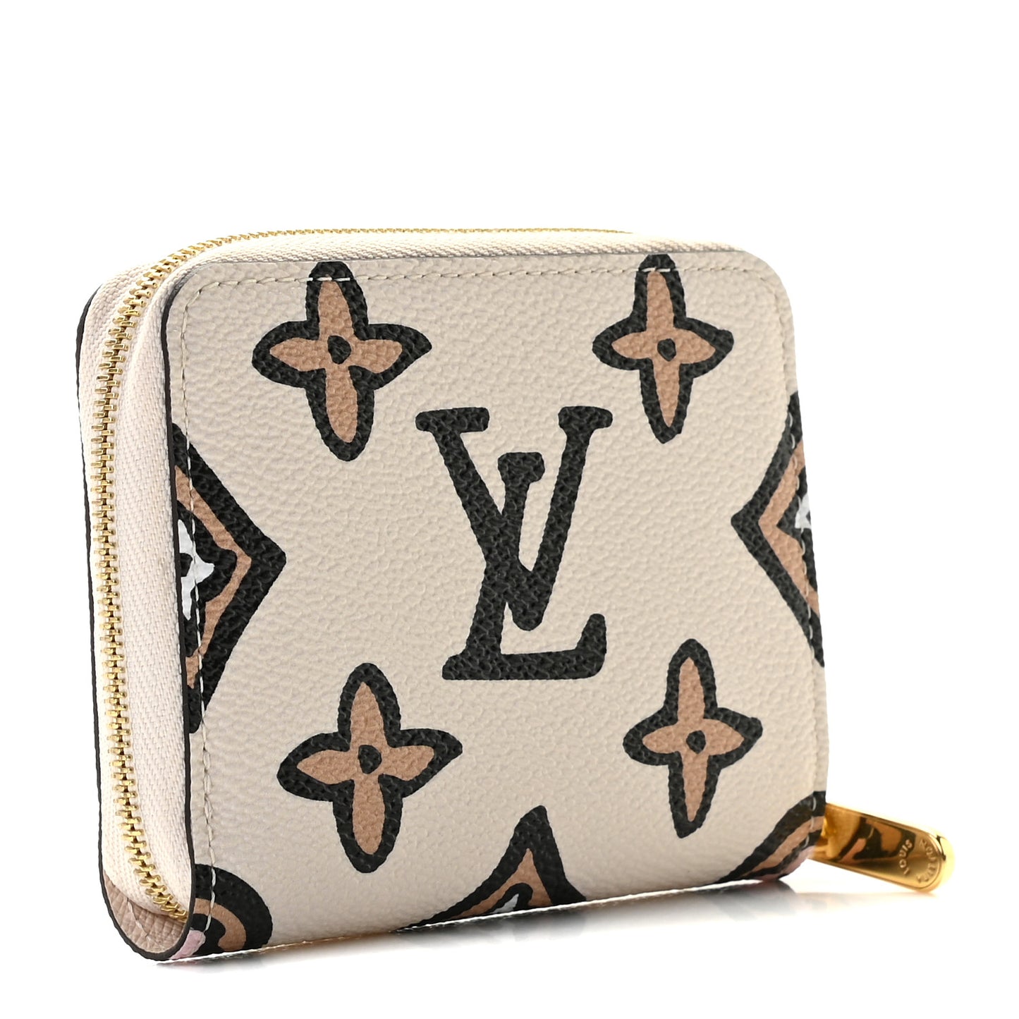 Monogram Giant Wild At Heart Zippy Coin Purse Creme