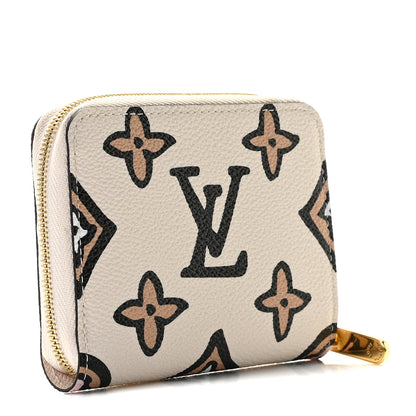 Louis Vuitton Monogram Giant Wild At Heart Zippy Coin Purse Creme 3 of 8